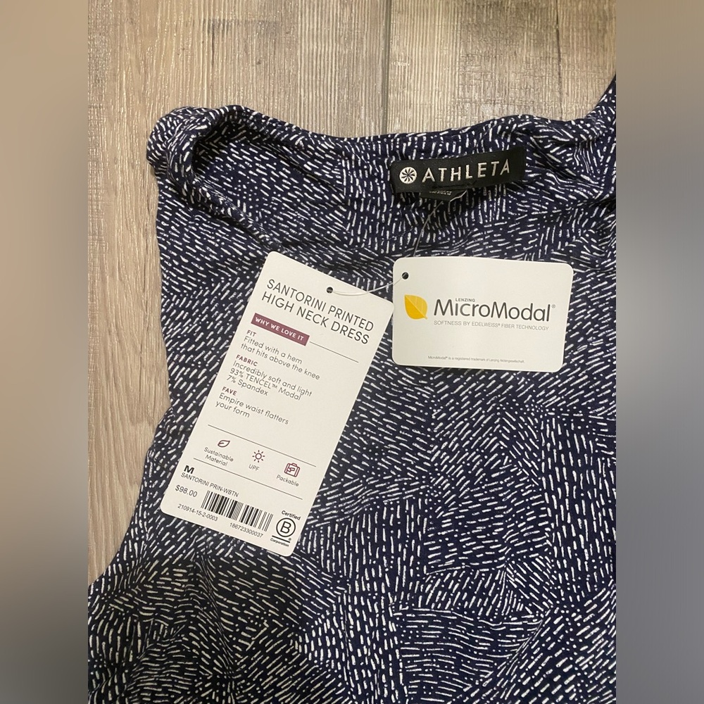 Athleta Santorini’s printed high neck dress